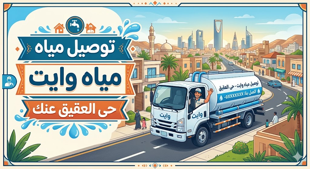 توصيل مياه وايت حى العقيق عنك