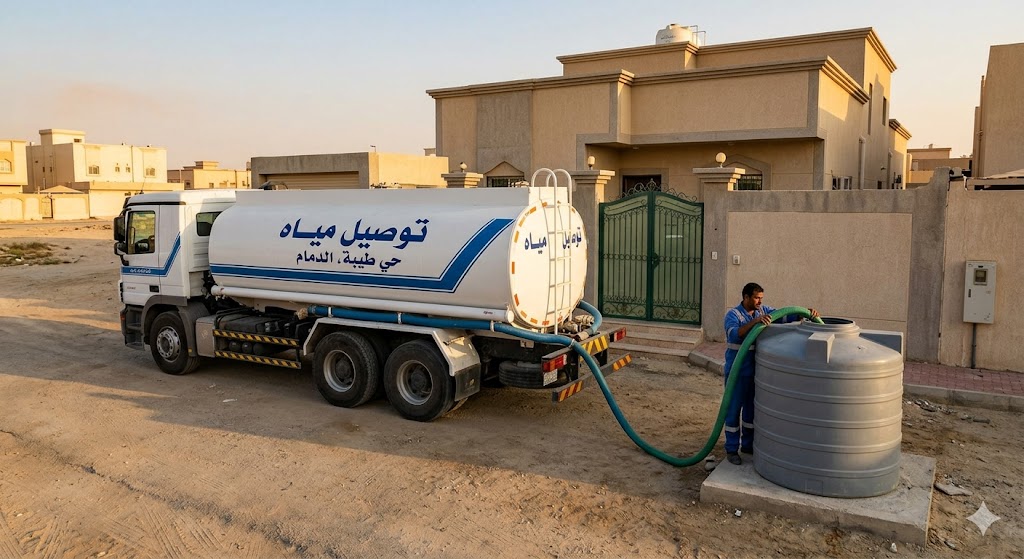توصيل مياه وايت حي طيبة الدمام