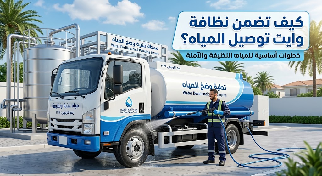 كيف تضمن نظافة وايت توصيل المياه؟ | دليلك الشامل كيف تضمن نظافة وايت توصيل المياه؟